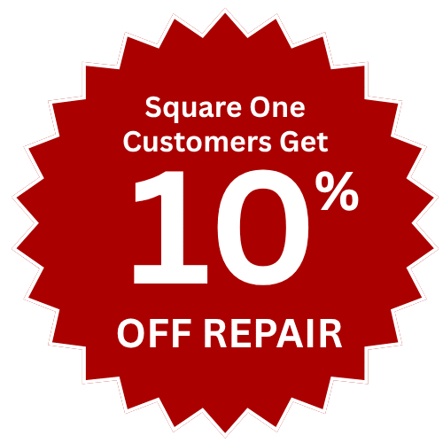 Square One Customers Get 10% Off Repair