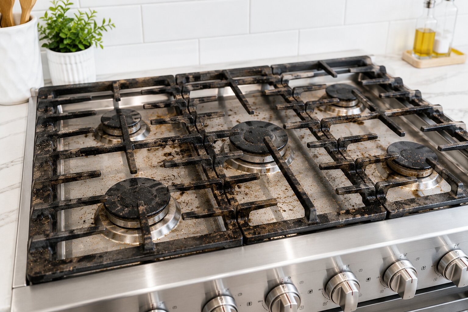 How to clean stove grates
